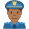 Police Officer - Medium Black emoji on Twitter